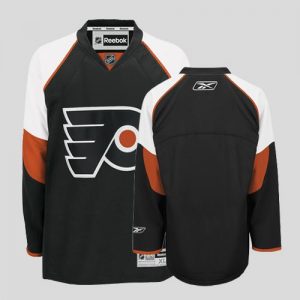 Flyers Blank Embroidered Black NHL Jersey