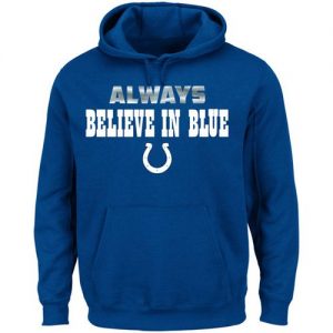 Indianapolis Colts Majestic Always Pullover Hoodie Royal Blue