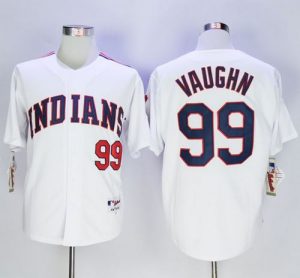 Indians #99 Ricky Vaughn White 1978 Turn Back The Clock Stitched MLB Jersey