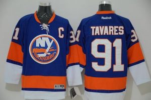 Islanders #91 John Tavares Light Blue Stitched NHL Jersey