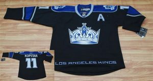 Kings #11 Anze Kopitar Black Third Embroidered NHL Jersey