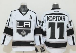 Kings #11 Anze Kopitar White Road Stitched NHL Jersey