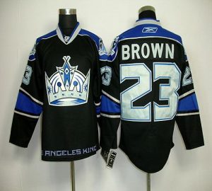 Kings #23 Dustin Brown Black Third Embroidered NHL Jersey