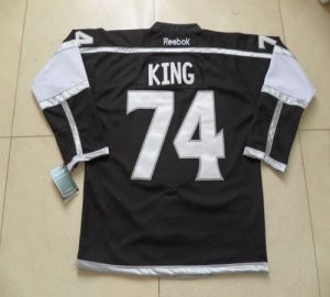 Kings #74 Dwight King Black Home Embroidered NHL Jersey
