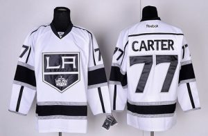 Kings #77 Jeff Carter White Road Embroidered NHL Jersey