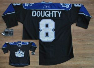 Kings #8 Drew Doughty Black Third Embroidered NHL Jersey