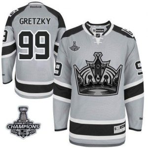 Kings #99 Wayne Gretzky Grey 2014 Stadium Series Stanley Cup Champions Stitched NHL Jersey