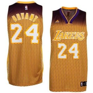 Lakers #24 Kobe Bryant Gold Resonate Fashion Swingman Embroidered NBA Jersey