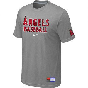 Los Angeles Angels Nike Short Sleeve Practice MLB T-Shirts Light Grey