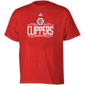 Los Angeles Clippers Adidas Primary Logo T-Shirt Red