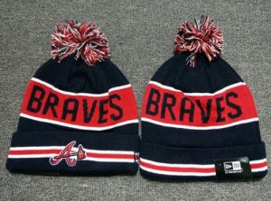 MLB Atlanta Braves New Era Logo Stitched Knit Beanies 003