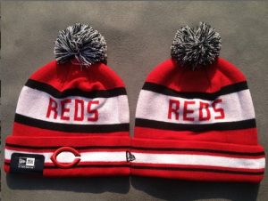 MLB Cincinnati Reds New Era Logo Stitched Knit Beanies 001
