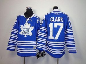 Maple Leafs #17 Wendel Clark Blue 2014 Winter Classic Embroidered Youth NHL Jersey