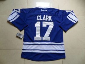 Maple Leafs #17 Wendel Clark Blue Third Embroidered NHL Jersey