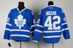 Maple Leafs #42 Tyler Bozak Blue Home Embroidered NHL Jersey