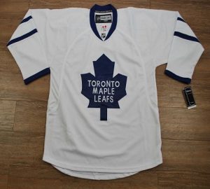 Maple Leafs Blank Embroidered White NHL Jersey