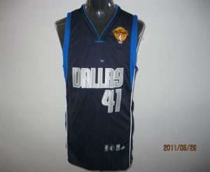 Mavericks 2011 Finals Patch #41 Dirk Nowitzki Blue Stitched NBA Jersey