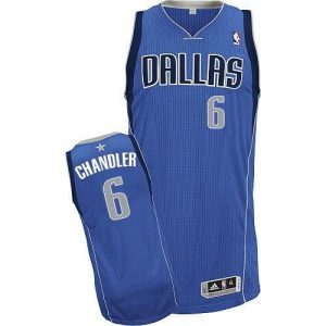 Mavericks #6 Tyson Chandler Sky Blue Revolution 30 Stitched NBA Jersey