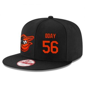 Men's Baltimore Orioles #56 Darren O'Day Stitched New Era Black 9FIFTY Snapback Adjustable Hat