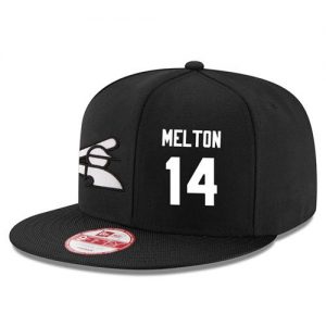 Men's Chicago White Sox #14 Bill Melton Stitched New Era Black 9FIFTY Snapback Adjustable Hat