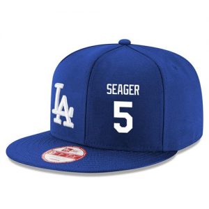 Men's Los Angeles Dodgers #5 Corey Seager Stitched New Era Royal Blue 9FIFTY Snapback Adjustable Hat