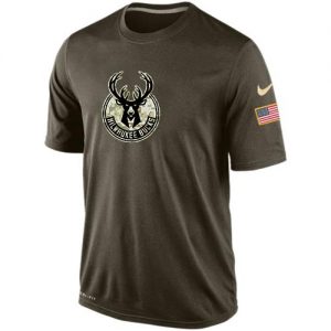 Men's Milwaukee Bucks Salute To Service Nike Dri-FIT T-Shirt