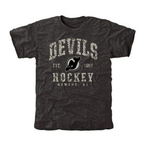 Men's New Jersey Devils Black Camo Stack T-Shirt