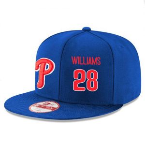 Men's Philadelphia Phillies #28 Mitch Williams Stitched New Era Royal 9FIFTY Snapback Adjustable Hat
