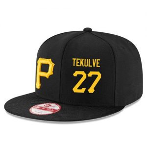 Men's Pittsburgh Pirates #27 Kent Tekulve Stitched New Era Black 9FIFTY Snapback Adjustable Hat