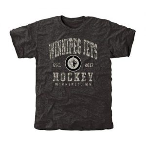 Men's Winnipeg Jets Black Camo Stack T-Shirt