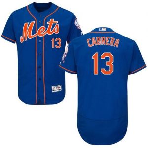 Mets #13 Asdrubal Cabrera Blue Flexbase Authentic Collection Stitched MLB Jersey