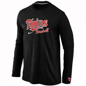 Minnesota Twins Long Sleeve MLB T-Shirt Black