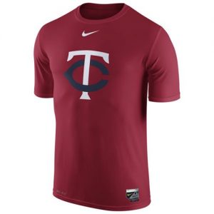 Minnesota Twins Nike Authentic Collection Legend Logo 1.5 Performance T-Shirt Red