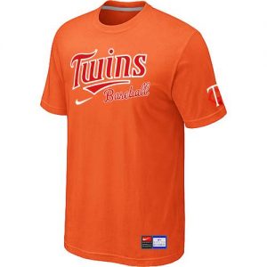 Minnesota Twins Nike Short Sleeve Practice MLB T-Shirts Orange