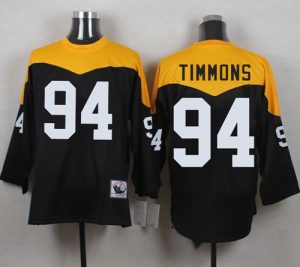 Mitchell And Ness 1967 Steelers #94 Lawrence Timmons Black Yelllow Throwback Men's Stitched NFL Jersey