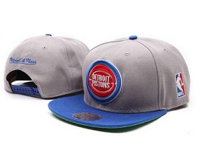 Mitchell and Ness NBA Detroit Pistons Stitched Snapback Hats 004