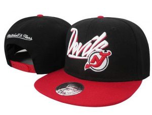 Mitchell and Ness NHL New Jersey Devils Stitched Snapback Hats 008