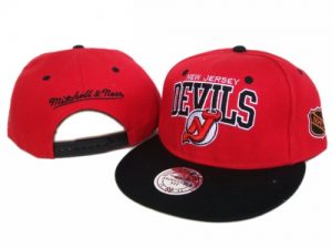 Mitchell and Ness NHL New Jersey Devils Stitched Snapback Hats 012