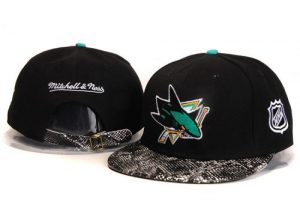 Mitchell and Ness NHL San Jose Sharks Stitched Snapback Hats 028