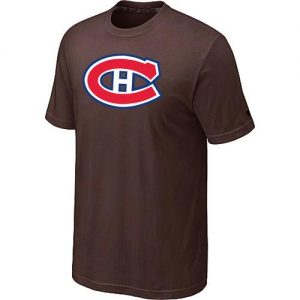 Montreal Canadiens Big & Tall Logo Brown NHL T-Shirts