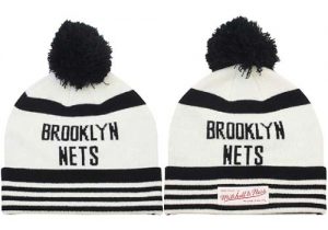 NBA Brooklyn Nets Logo Stitched Knit Beanies 002