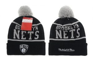 NBA Brooklyn Nets Logo Stitched Knit Beanies 003