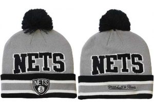 NBA Brooklyn Nets Logo Stitched Knit Beanies 017