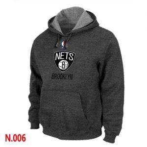 NBA Brooklyn Nets Pullover Hoodie Dark Grey