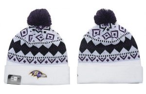 NFL Baltimore Ravens Logo Stitched Knit Beanies 016