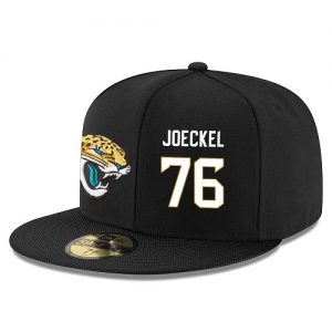 NFL Jacksonville Jaguars #76 Luke Joeckel Snapback Adjustable Stitched Player Hat - Black White