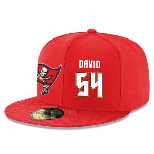 NFL Tampa Bay Buccaneers #54 Lavonte David Snapback Adjustable Stitched Player Hat - Red White