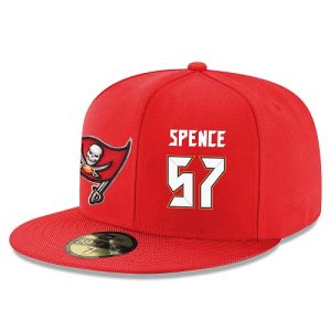 NFL Tampa Bay Buccaneers #57 Noah Spence Snapback Adjustable Stitched Player Hat - Red White