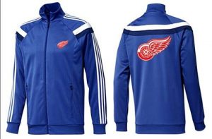 NHL Detroit Red Wings Zip Jackets Blue-4