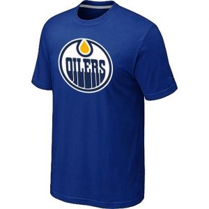 NHL Edmonton Oilers Big & Tall Logo T-Shirt Blue